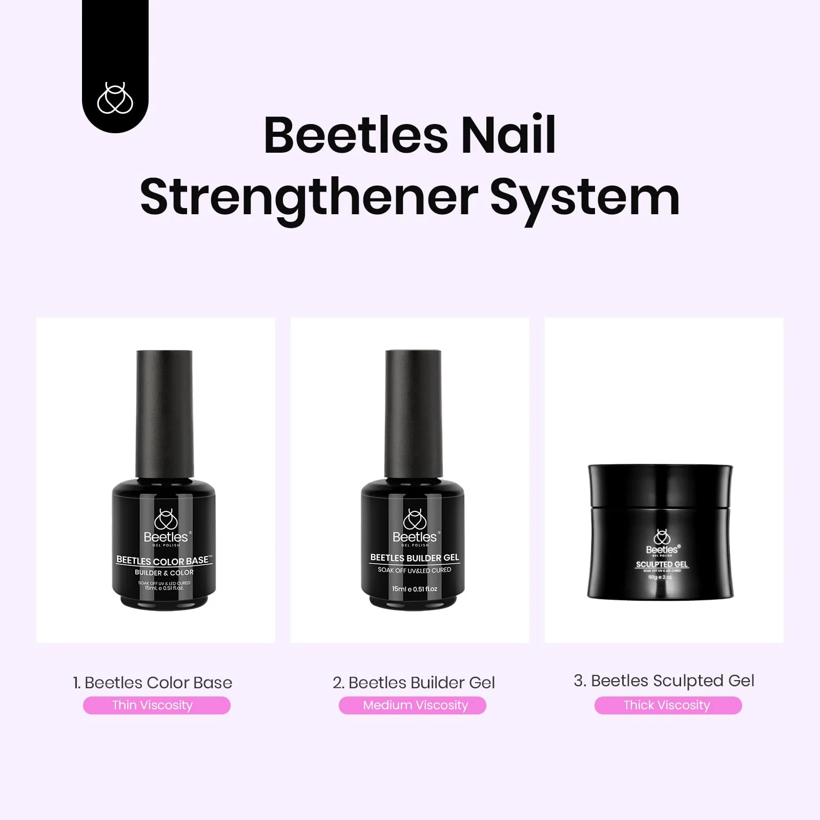 Beetles Builder Gel for Nails-Cover Nude Translucent 7 in 1 Nail - Image 6