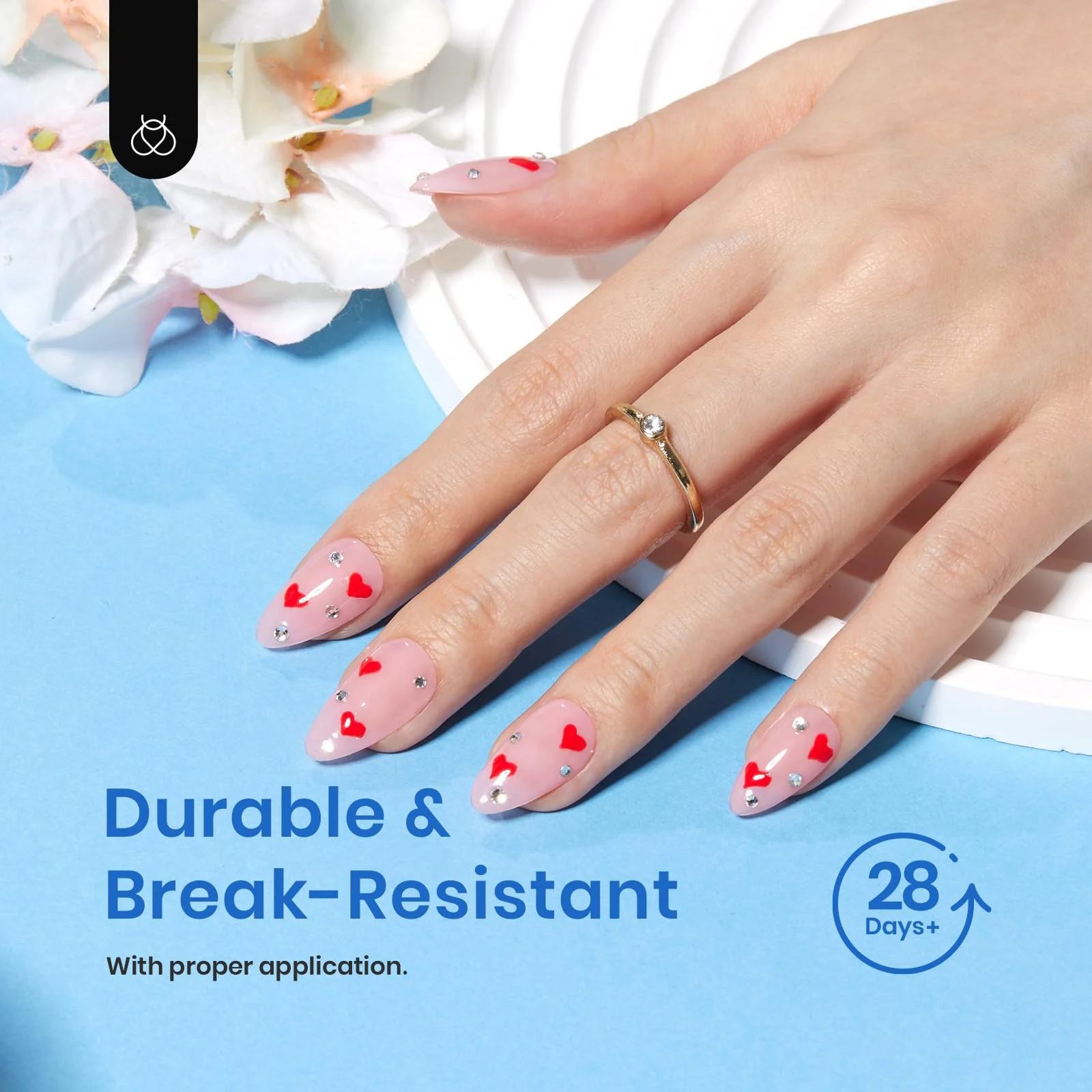 Beetles Clear Nail Tips: 504Pcs Short Almond, - Image 4