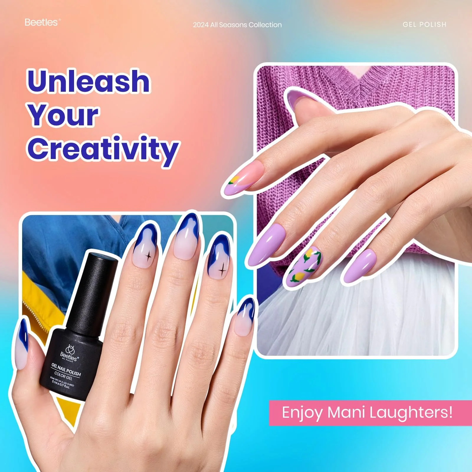 Beetles Gel Nail Polish kit 20 colors 23pcs All Season Spring Nails - Image 4