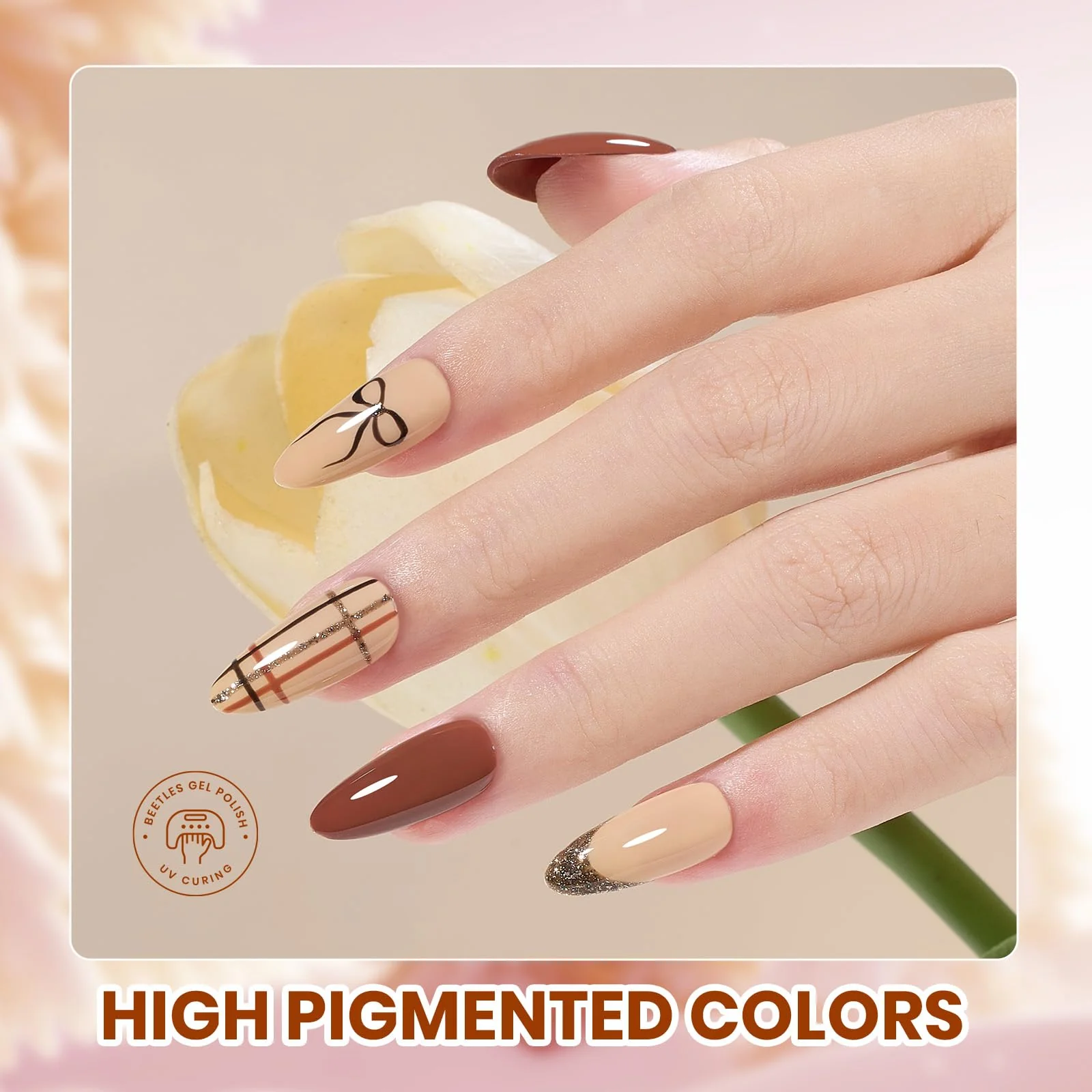Beetles Gel Polish Winter Sonata Winter Nails  - 20 Colors Brown Winter Sonata Fall Gel Nail Polish Set - Image 3