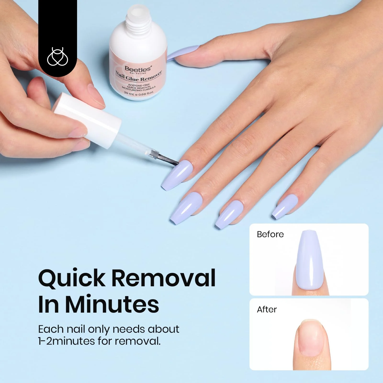 Beetles Nail Glue Remover Glue 20ml - Image 8