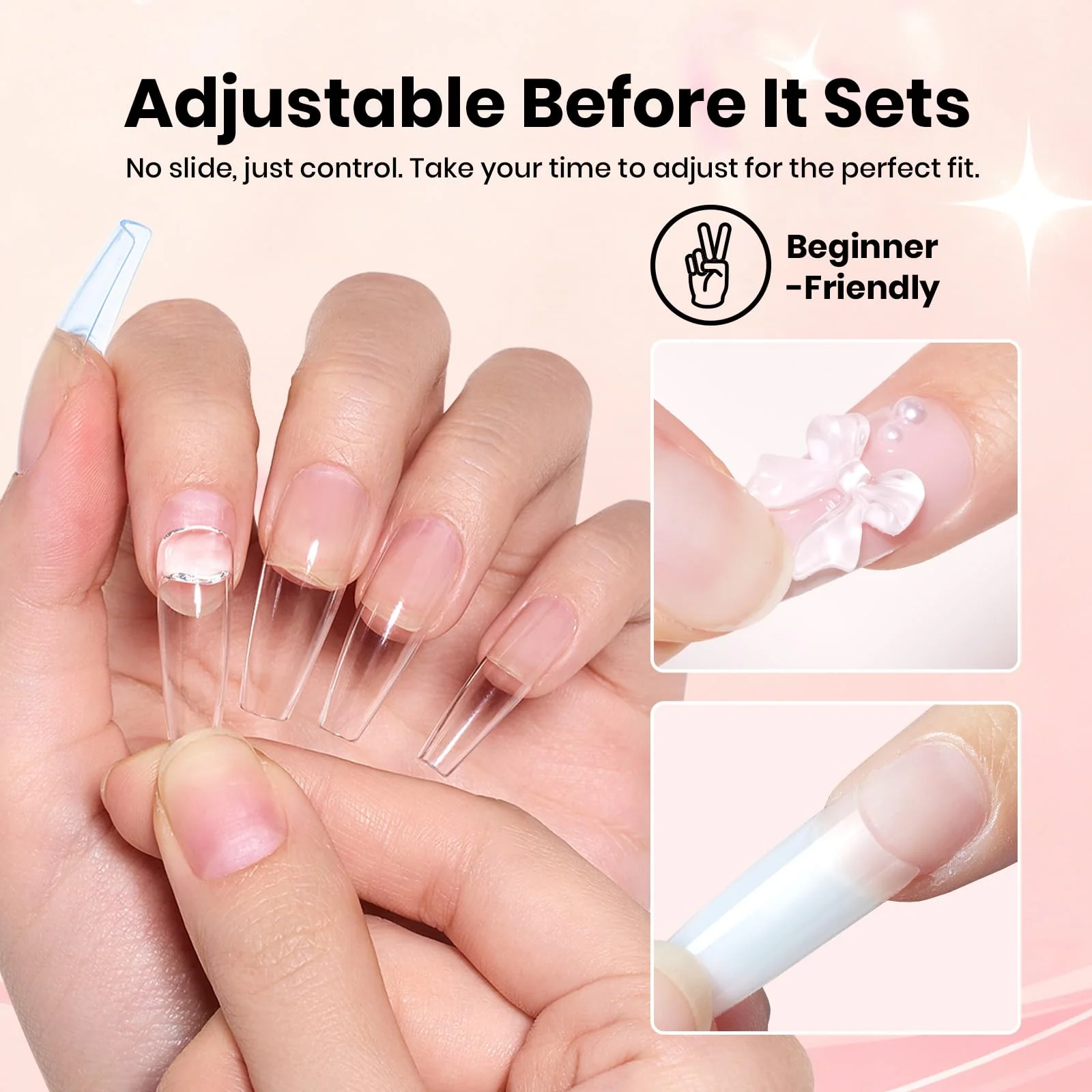 Beetles Super Strong Nail Glue 10g for Press On Nails, No Uv Lamp Needed, Quick Drying - Image 5