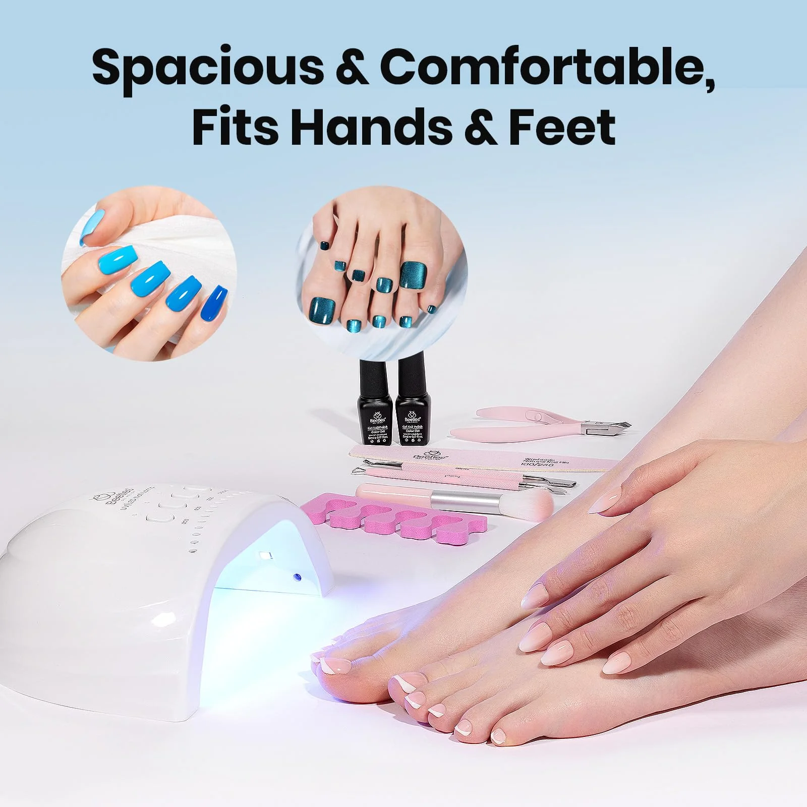 Beetles UV Nail Lamp - LED Nail Lamp with 3 Timer 30/60/120s UV Light - Image 6