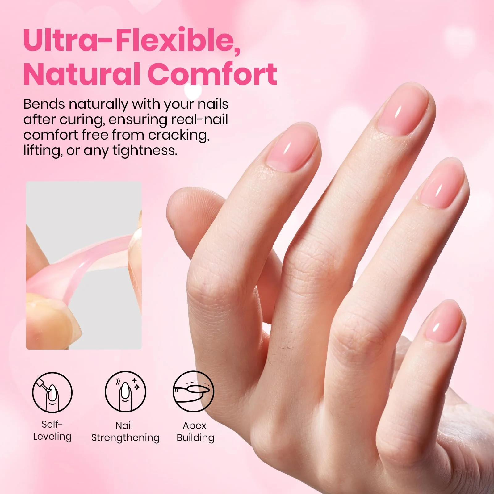 Beetles Rubber Base & Hearts Top Coat Set - Heart Flutter︱2026 Valentine's Day Limited Edition - Image 5