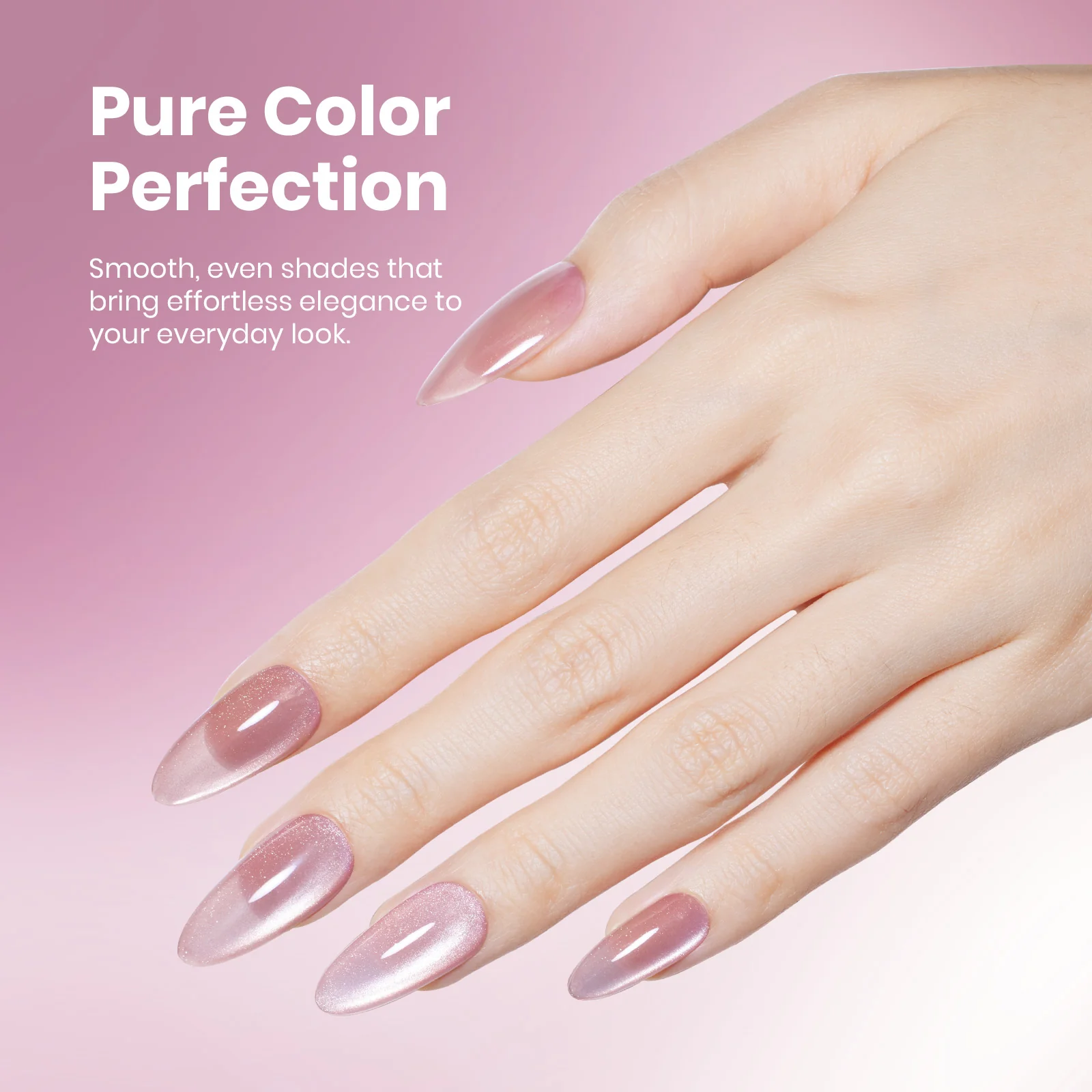 Beetles Stay Shining Gel Polish Blossom Whisper Pink - 15ml of Quiet Bloom - Image 3