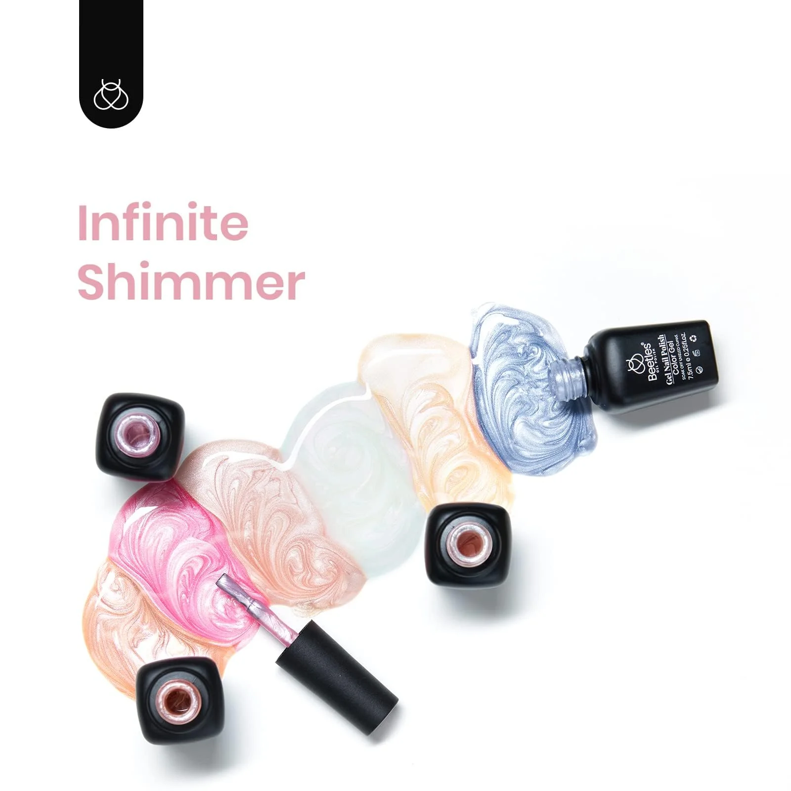 Glitter Silk | 6 Colors Pearl Shell Gel Polish Set Spring Nails - Image 4