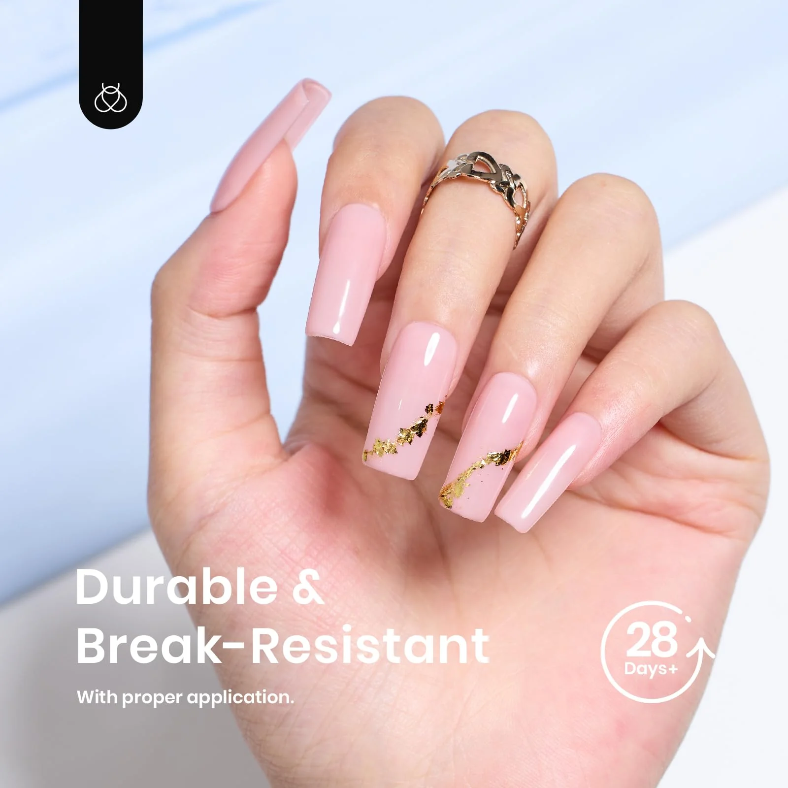 Half Matte Medium Square Nail Gelly Tips-500pcs#051 - Image 3