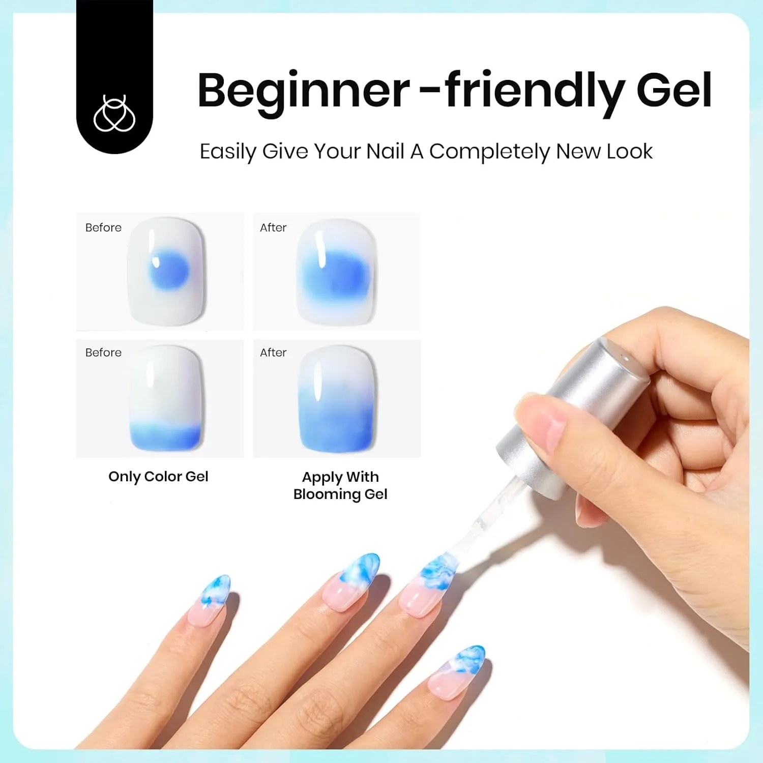 Hema-Free Beetles Blooming Gel Polish for Spreading Effect 20ML - Image 3