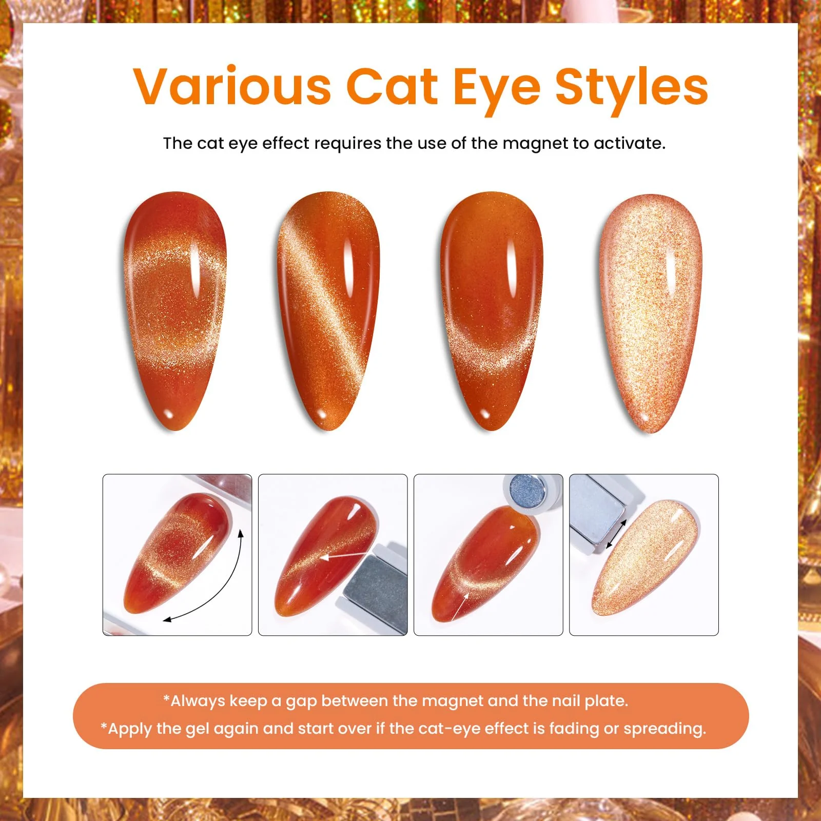 Beetles Lush Velvet Cat Eye Spring Nails 20 Gel Colors Set - Image 6