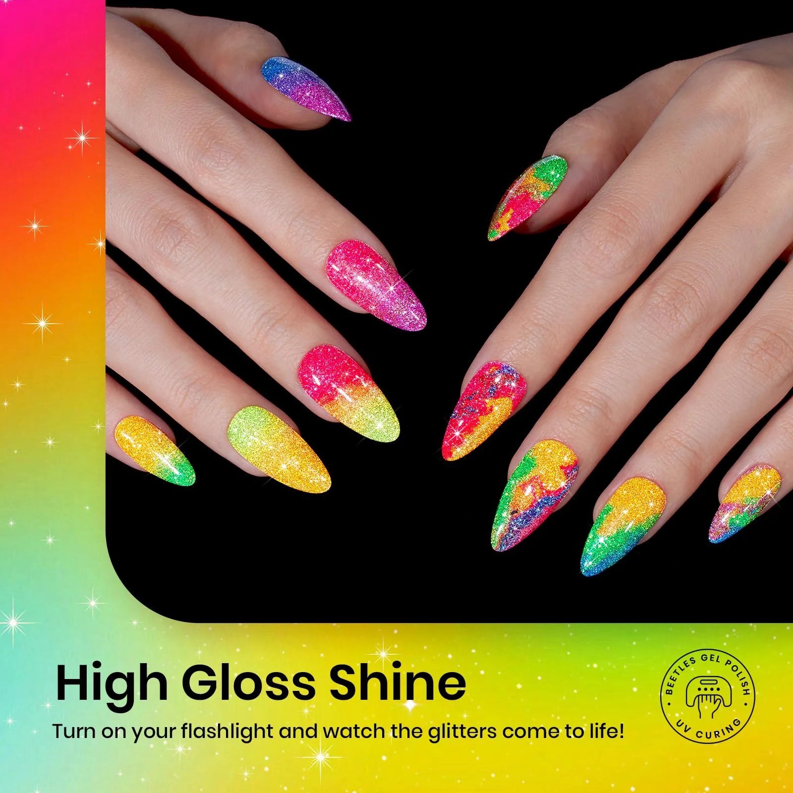 Neon Carnival | 6 Colors Gel Polish Set Spring Nails - Image 5