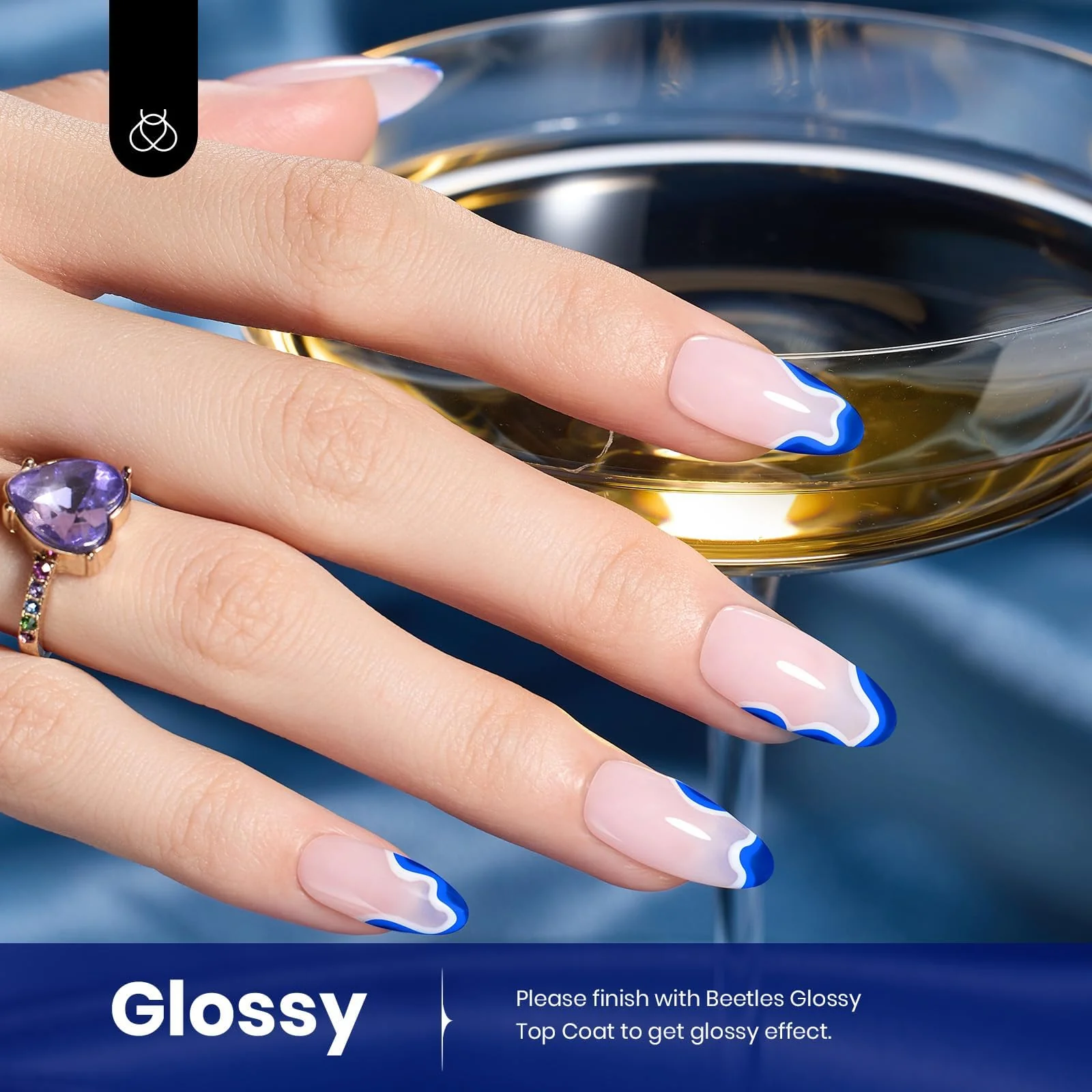Noble Night  Paulina Lapis Blue Colorful Gel Polish 15ml - Image 3