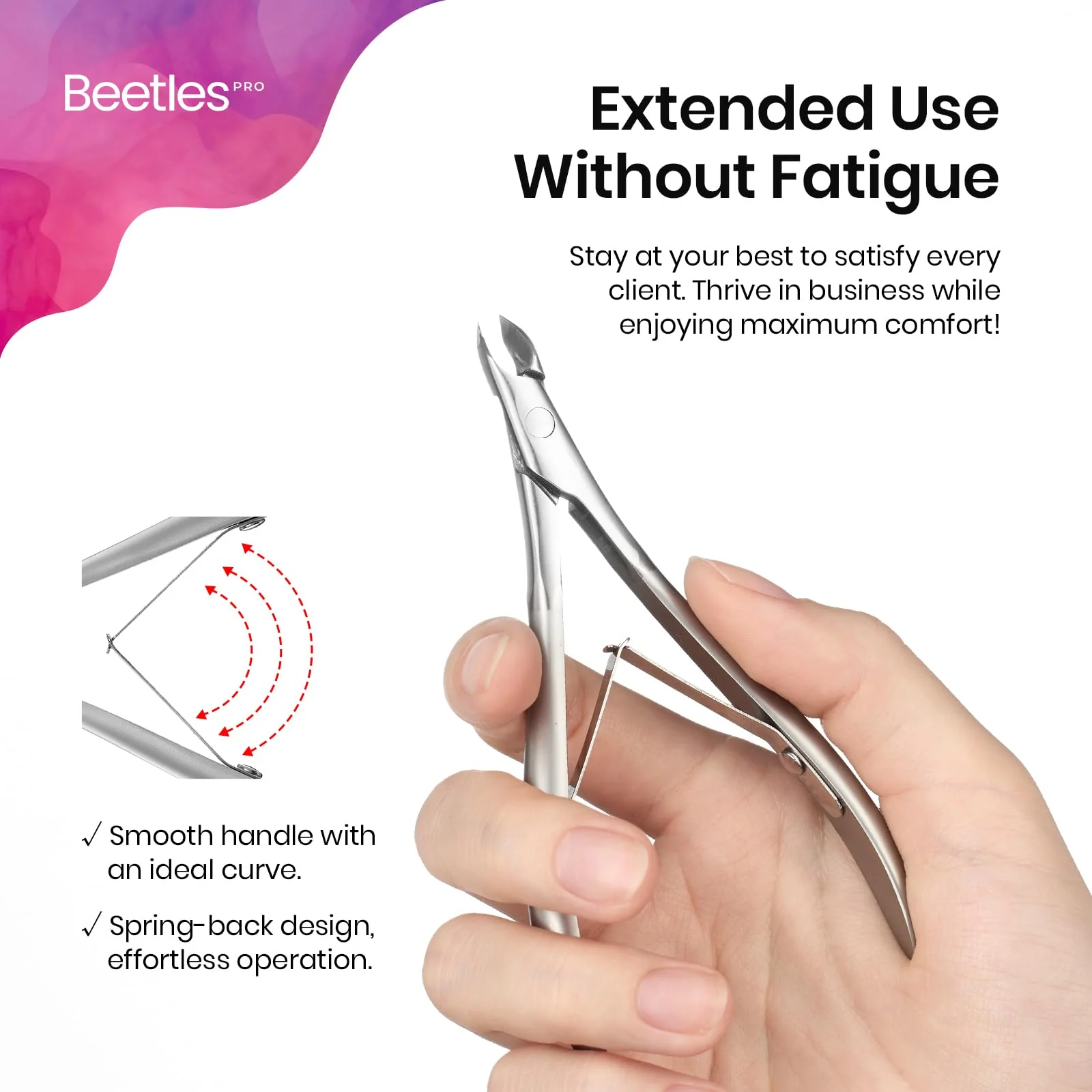 Professional Grade - Beetles Cuticle Nippers Professional Trimmer - Image 6