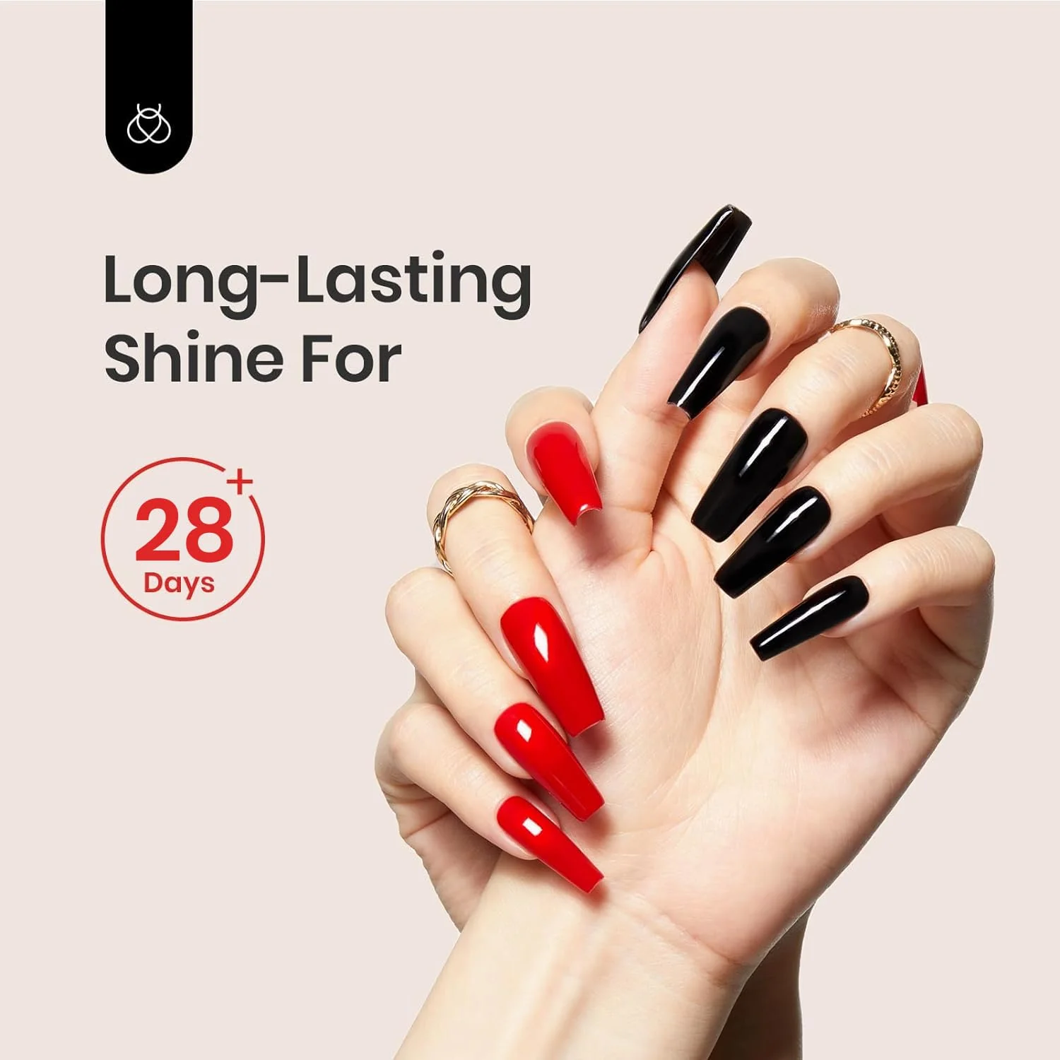 Beetles Professional Gel Base Coat and No Wipe Top Coat Set (2 x 15ml) - Image 4